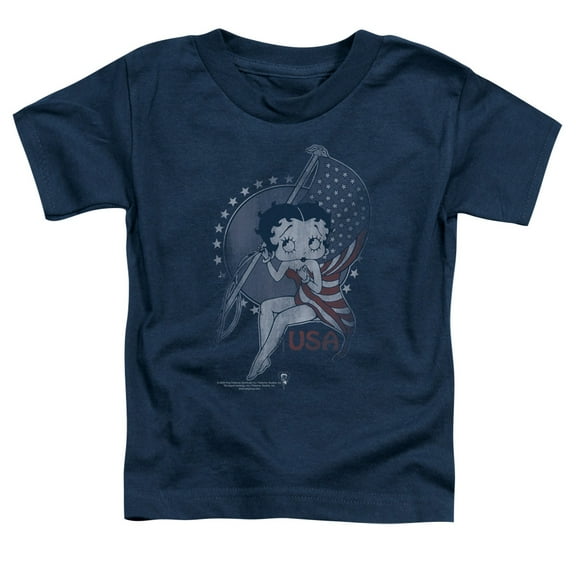 Betty Boop Proud Betty S/S Toddler T-Shirt Navy