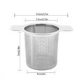 Stainless Steel Tea Infuser Strainer Filter Steeper with Lid for Teapot