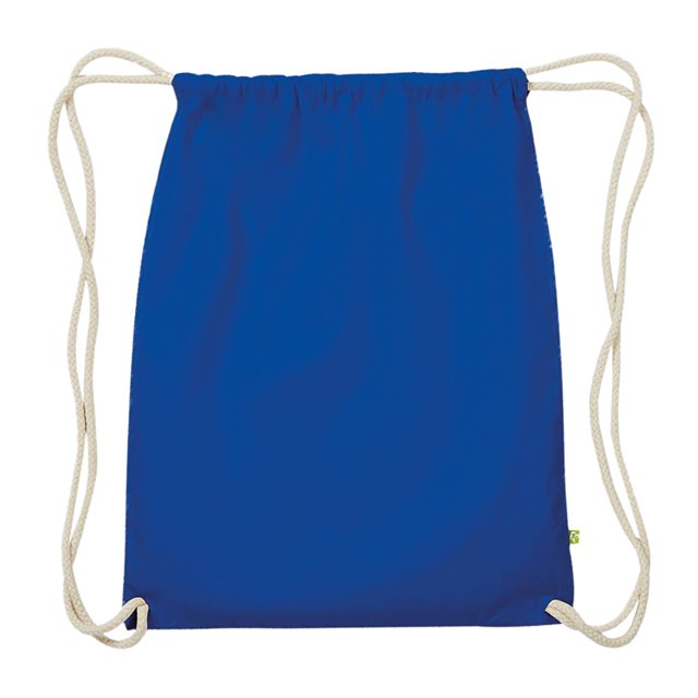 Westford Mill - Mochila saco o cuerdas orgánica Modelo Earthware - 13 Litros (Paquete de 2) (Azul eléctrico)