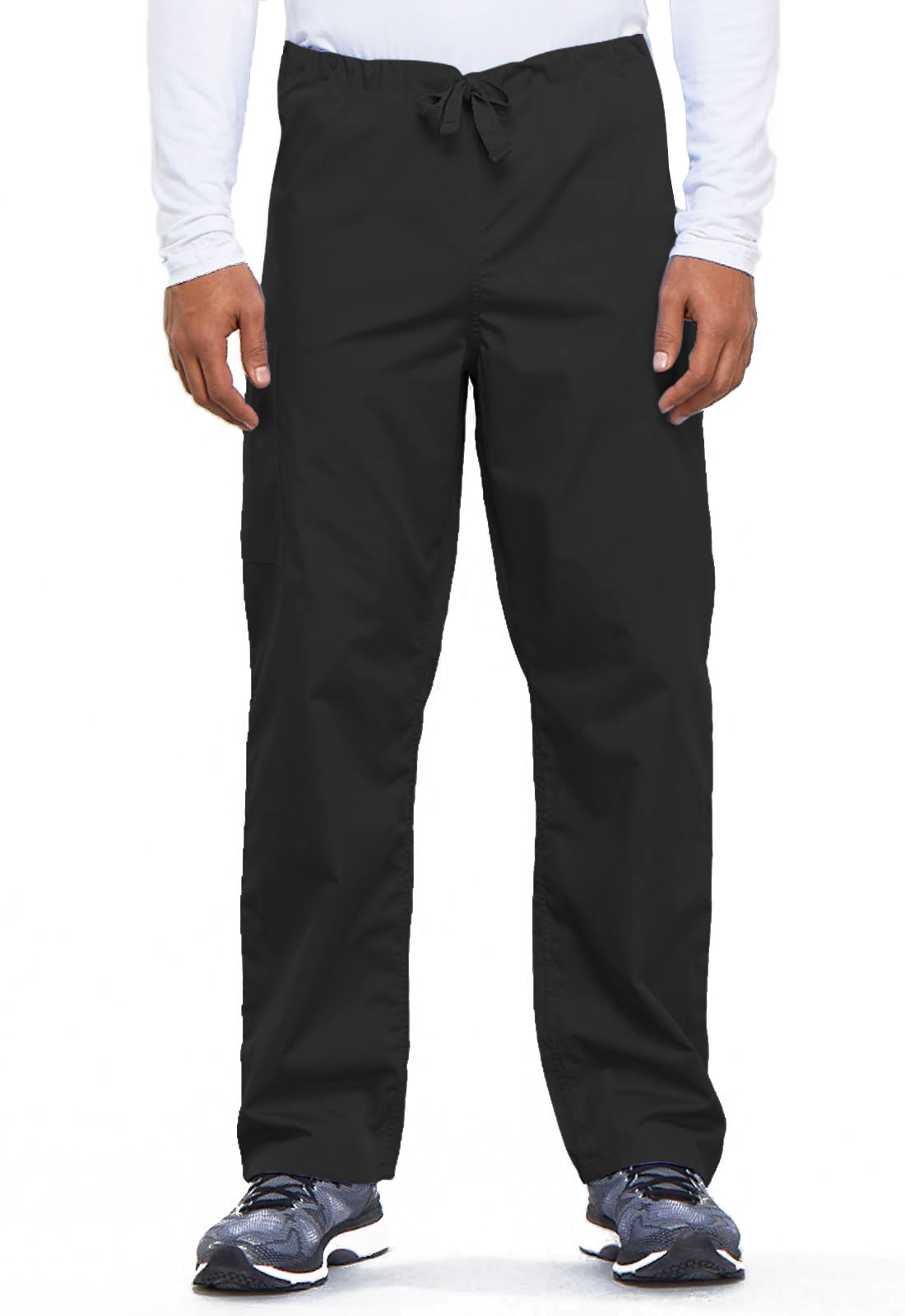 Landau Men's Elastic Waist Cargo Scrub Pant, Style 8555