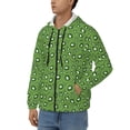 thumbnail image 3 of Kdxio Kiwi Fruit Print Men Hoodies Casual Hoodies for Men with Zip Pockets Full Zip Long Sleeve Sweatshirt Sports Hooded Jacket-Medium, 3 of 5