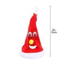 Christmas Hat with Music, Singing, and Dancing, 2pc/3pc Set, Holiday Swinging Hats for Family Gatherings and Parties,A