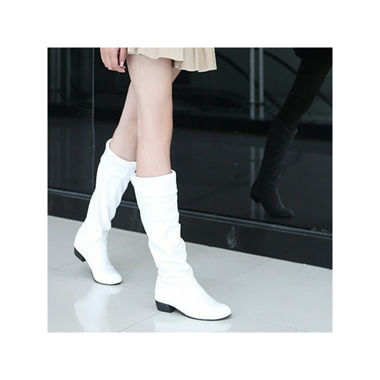 Winter white hot sale riding boots