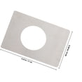 thumbnail image 2 of OUNONA 2Pcs Door Reinforcement Plates in Stainless Steel with Rounded Corners for Safe Home Installation, 2 of 6