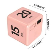 Cube Timer, Time, Kitchen Timer Kids Timer for ADHD Productivity Workout Flip Timer Classroom for StudyTime Countdown Management Settings