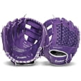 thumbnail image 2 of Franklin Sports Meshtek Kids Teeball Glove + Ball Set, 9.5 in, Purple/Silver, Left Hand Throw, 2 of 7