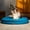 Mosaic Blue, variant on Cleva Cozy Cat Bed with Raised Sides and Anti-Slip Base, Comfortable Round Bed for Small Pets up to 11 lbs,gray&blue