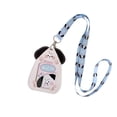 thumbnail image 2 of 5-Pack Cute Animal-Themed ID Card Holder with Lanyard, Transparent Window Protective Badge Sleeve, Kawaii Stationery for Students and Office Professionals, 2 of 6