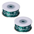 thumbnail image 2 of 2 rollos de cinta navideña ancha, cinta verde navideña, cinta para envolver regalos navideños, 2 of 8