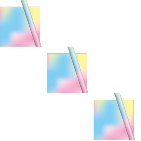 OUNONA 30 Pcs Gradient Color Gift Wraps Festival Party Gift Wrapping Paper Party Favors Paper Wrappers for Birthday Wedding Party (70x50cm)