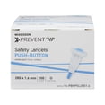 thumbnail image 2 of McKesson Safety Lancets, Push-Button Activated - Sterile, 28 Gauge Needle, 100 Count, 20 Packs, 2000 Total, 2 of 5