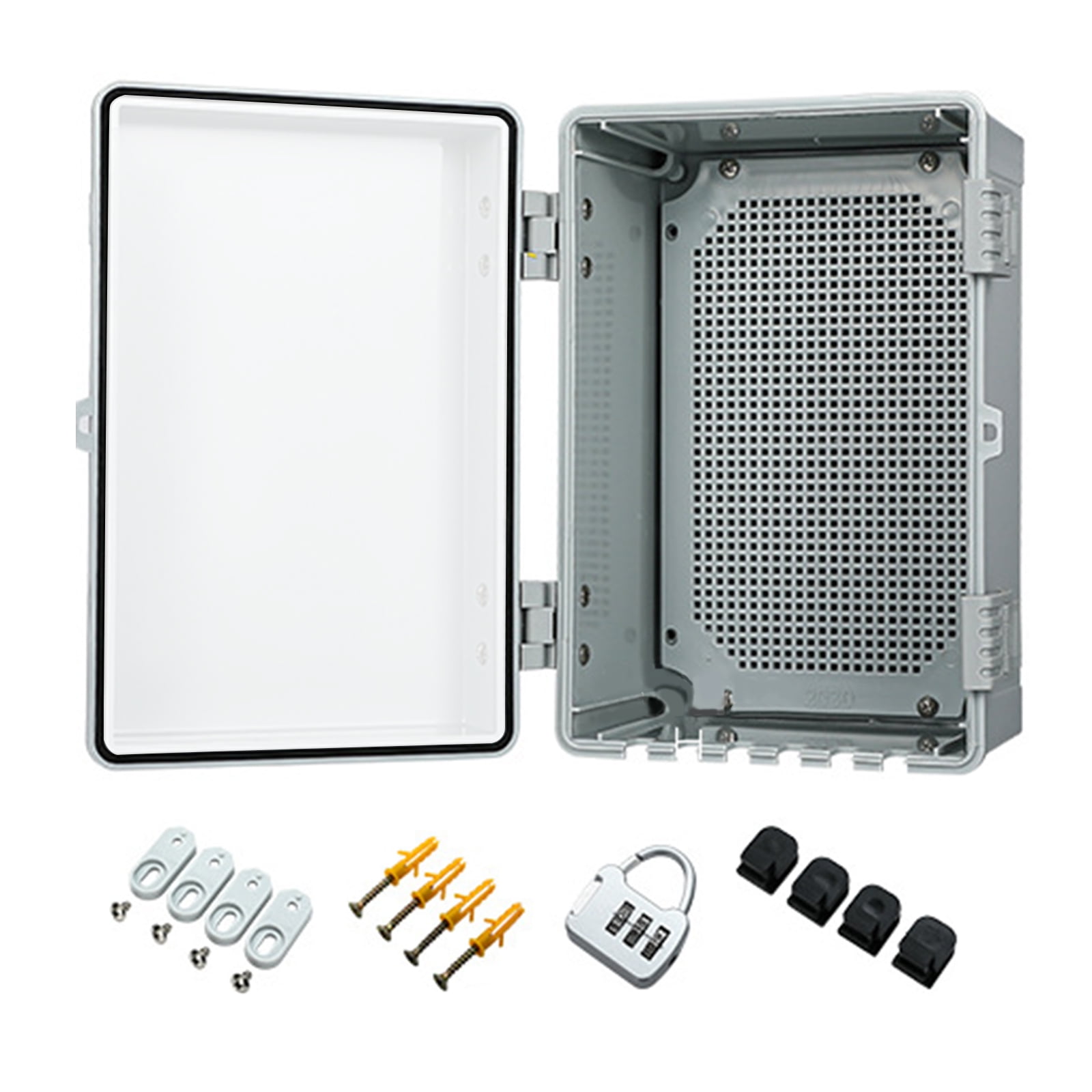 Waterproof Designs Junctions Box Outdoor Electrical Enclosures With Lock and Mounting Accessories Garden Supplies