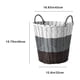 thumbnail image 3 of Cesto para la ropa sucia, cesta de plástico tejida para juguetes, caja de almacenamiento para la ropa sucia, cesta de almacenamiento para el hogar, cesta duradera para la ropa sucia, 3 of 7