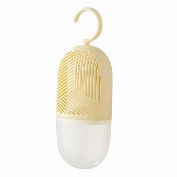 Home Clothes Dehumidification Box Moisture Absorber Desiccant Reusable Hanging Dehumidifier Bag Closet Humidity Water A,1 x dehumidification box (calcium chloride),Yellow