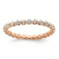thumbnail image 2 of Auriga Fine Jewelry 14K Rose Gold Lab Grown Diamond VS/SI DEF Eternity Band for Women Size 7, 2 of 6