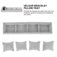 MANLINGDA Ice Velour Jewelry Display Tray for Bangles Bracelet Watch