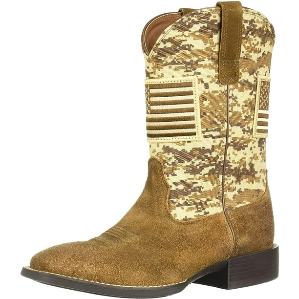 Ariat sport patriot square toe top