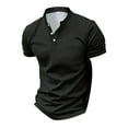 thumbnail image 4 of Shirts for Men Slim Fit Short Sleeve Golf Shirts Fashion Casual Buttons Lapel Business Casual Shirt, 4 of 4