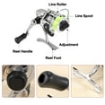 thumbnail image 3 of Mini 100 Pocket Fishing Reel Fishing Tackle Small Reel 4.3:1 Metal Wheel Small Reel, 3 of 5