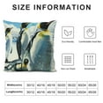 thumbnail image 5 of Fenyluxe Decorative Throw Pillow Covers Square Pillowcases Soft Penguin Print Throw Pillow Cases Cushion Covers for Sofa Couch Decor Car Living Room White, 5 of 5