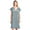 Aqua Black, variant on Casual Nights Women's Cotton Short Sleeve Sleep Dress Nightshirt