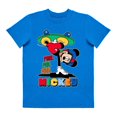 thumbnail image 1 of Playera Para Niño Disney Mickey Mouse Cuello Redondo Manga Corta Talla 8 Azul Rey, 1 of 1