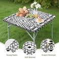thumbnail image 4 of Bohemian Style Floral Print Square Table Cover 34x34 Inch with Elastic Edge for Snug Fit on Indoor Outdoor Patio Dining Tables, 4 of 6