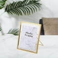 thumbnail image 1 of Creative Nordic Metal Glass Photo Frame Crafts Home Desktop Living Room Metal Bedroom Decors M Golden, 1 of 8
