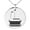 Silver, variant on Stainless Steel Letter L Initial 3D Monogram Engraved Small Medallion Circle Charm Pendant Necklace