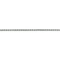 thumbnail image 3 of 10K White Gold 1.5mm Machine Made Diamond Cut Rope Chain, 3 of 5