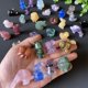thumbnail image 3 of Piedra preciosa curativa personalizada, cristal de cuarzo, amatista, lepidolita, cristal de fluorita, animales lindos, 3 of 4