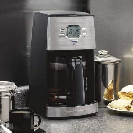 Hamilton Beach - Ensemble 12-Cup Coffee Maker - Black/Stainless-Steel
