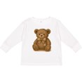 thumbnail image 3 of Inktastic Vintage Teddy Bear with Patch Boys or Girls Long Sleeve Toddler T-Shirt, 3 of 5