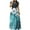 Sky Blue, variant on Youyipin womens dresses Swing Vacation Maxi Dresses for Women Boho Floral Printed Crewneck Short Sleeve Summer Beach Dress with Pockets spring dresses for women 2025