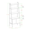 thumbnail image 5 of Walker Edison Urban Industrial 4-Shelf Ladder Bookcase, Dark Walnut, 5 of 10