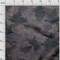 thumbnail image 3 of oneOone Georgette Viscose Brown Fabric Tropical Craft Projects Decor Fabric Printed By The Yard 42 Inch Wide, 3 of 4