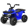 thumbnail image 1 of Gymax Kids Ride On Car 6V Battery Powered ATV w/4 Anti-skid Wheels Music Player Blue, 1 of 8