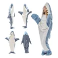 thumbnail image 1 of Pijamas Manta Con Capucha Y Diseño De Tiburón Para, 1 of 8