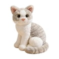 thumbnail image 5 of YiJuHui Realistic Cat Plush Toy, Soft Stuffed Siamese Kitty Plush Animal, Cute Lifelike Cat Doll, Bedroom Sofa Decor, Birthday, 5 of 8