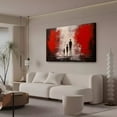 thumbnail image 3 of Abstract Art Modern Decorative Painting Back Of A Family Of Three Framed Canvas Poster Bedroom Decor Sports Landscape Office Room Decor Gift,Frame-style,24x36inch(60x90cm), 3 of 8