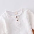 thumbnail image 5 of NOLDARES Toddler Baby Boy Clothes Stripes Short Sleeve Button Down Shirt Tops Summer Spring Shorts Set Infant Golf Outfit Blazer,18-24 M, 5 of 6