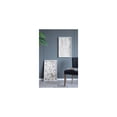 thumbnail image 2 of Paper Shadow Box Wall Decor - Floral Art Set of 2 - White Frame - Beige Accents - Home Wall Art, 2 of 7