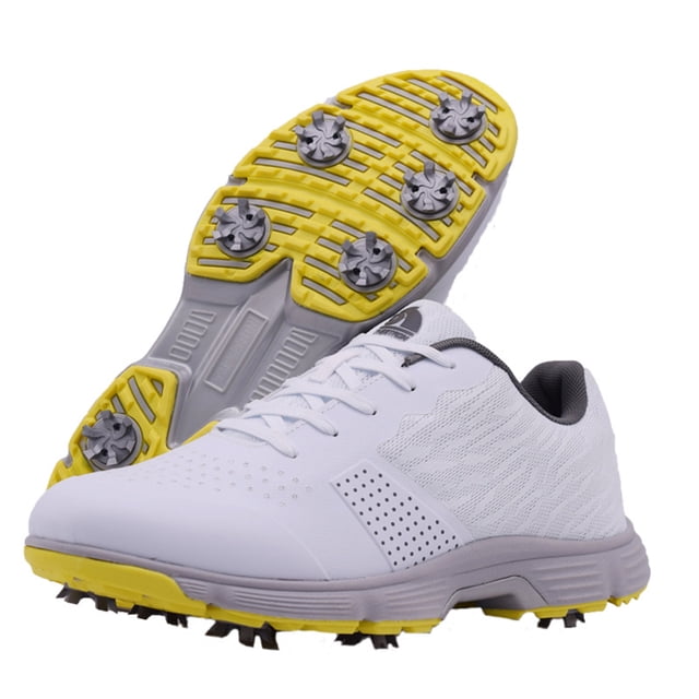 Zapatos de golf para hombre talla 8.5-11 malla transpirable suela de goma antideslizante