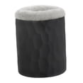 thumbnail image 4 of Estuche para gafas con forro, organizador de silicona para guardar gafas. Peluche negro gris, 4 of 9