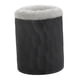 thumbnail image 4 of Estuche para gafas con forro, organizador de silicona para guardar gafas. Peluche negro gris, 4 of 9
