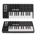 thumbnail image 2 of Teclado Arreglo Música USB Control MIDI 25 Teclas Con Sensibles Velocidad 8 Almohadillas Tambor Retroiluminadas Perillas Accesorios Creación, 2 of 9