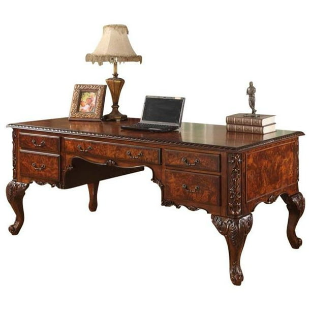 Best Master Furniture CD120 Executive Traditional Office Desk with Hand