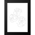 thumbnail image 2 of 1x Studio II 18x24 Black Modern Framed Museum Art Print Titled - Three Roses 02, 2 of 5