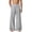Gray, variant on Men's Mesh-Panel Wide-Leg Pants, Elastic-Drawstring Waist with Relaxed Fit for Sporty Casual Looks Black M