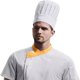 thumbnail image 4 of Gorro de chef alto, ajustable con elástico, ideal para hornear, cocinar, asar y hacer barbacoas, para adultos y niños, con parte superior de malla transpirable (blanco)., 4 of 5